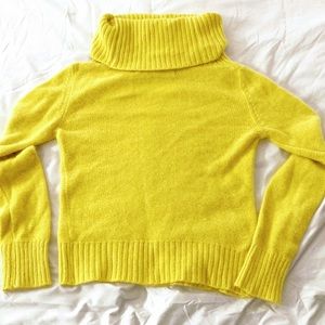 Code x Mode [Nordstrom] Sunshine Yellow Angora Turtleneck